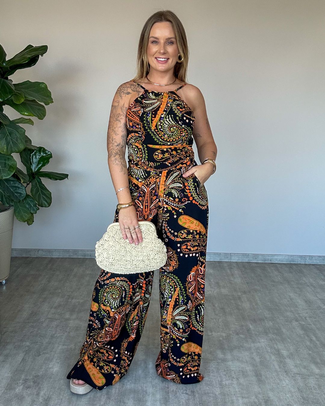 Conjunto Calça e Cropped Loren