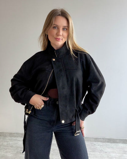 Jaqueta em Suede Sabrina