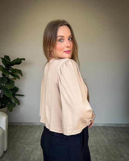 Blusa Ampla com Manguinha Bufante