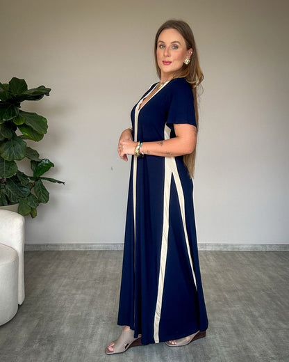 Vestido Stella Manga Curta