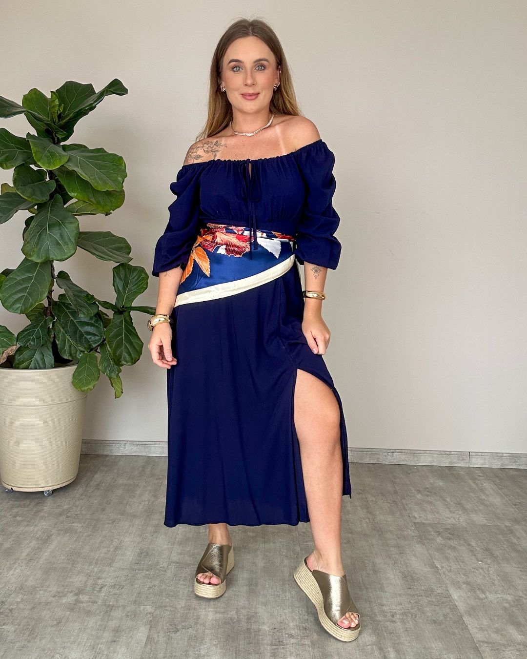 Vestido Ciganinha Manga Longa