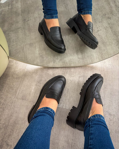 Mocassim Tratorado Preto