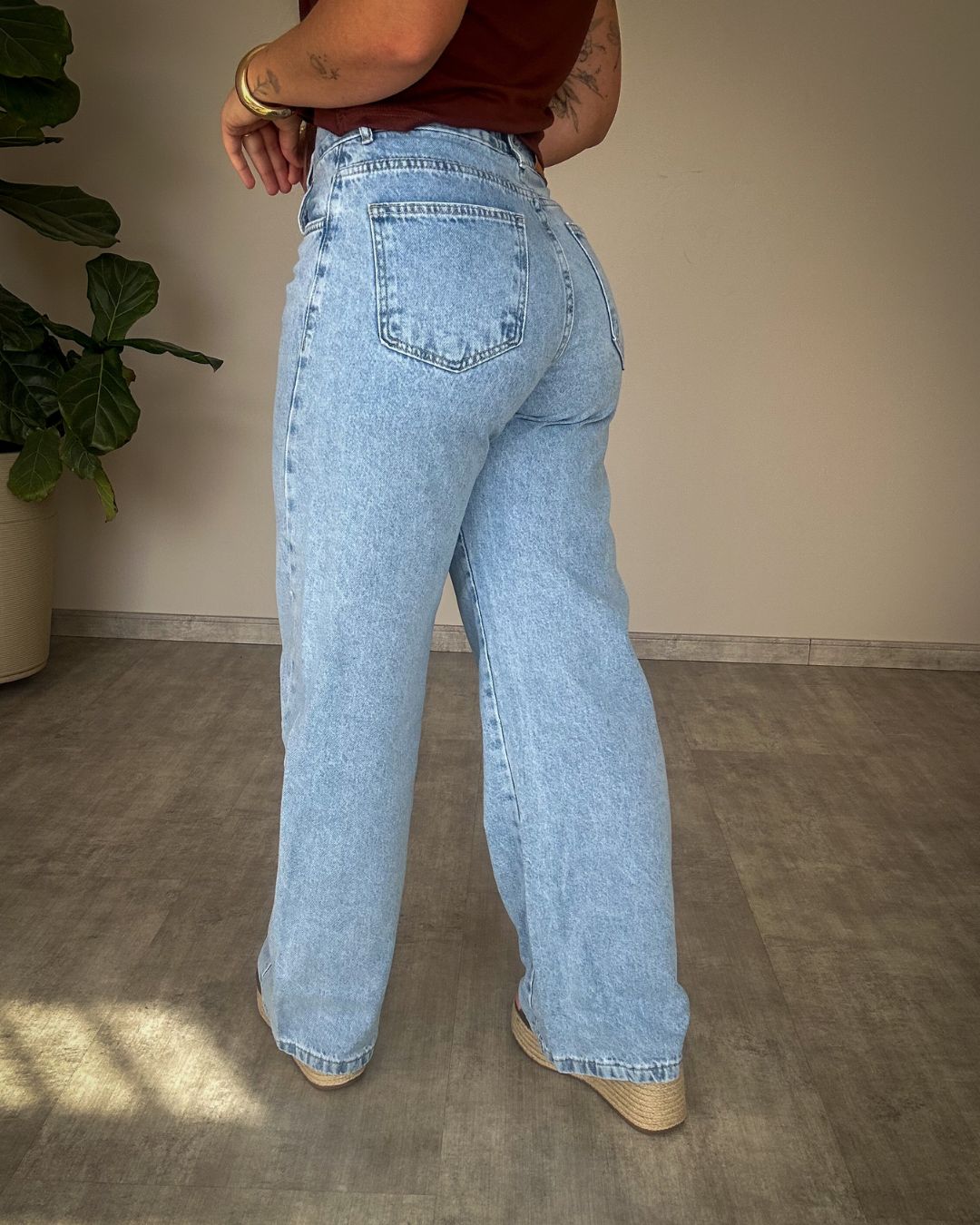 Calça Jeans Wide Leg NXO