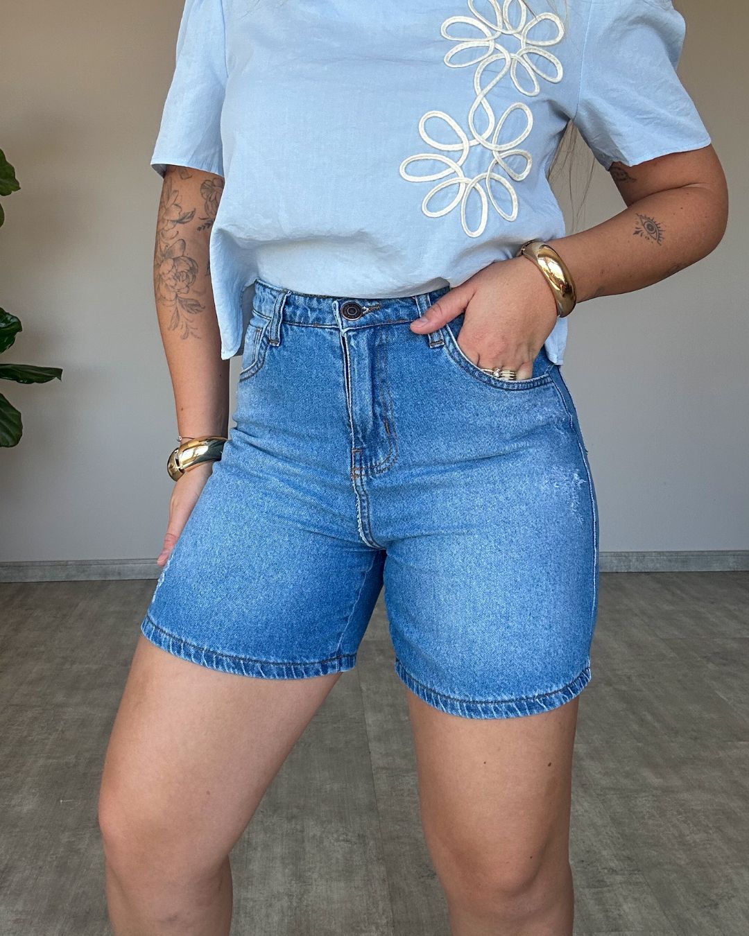 Bermuda Lavagem Média