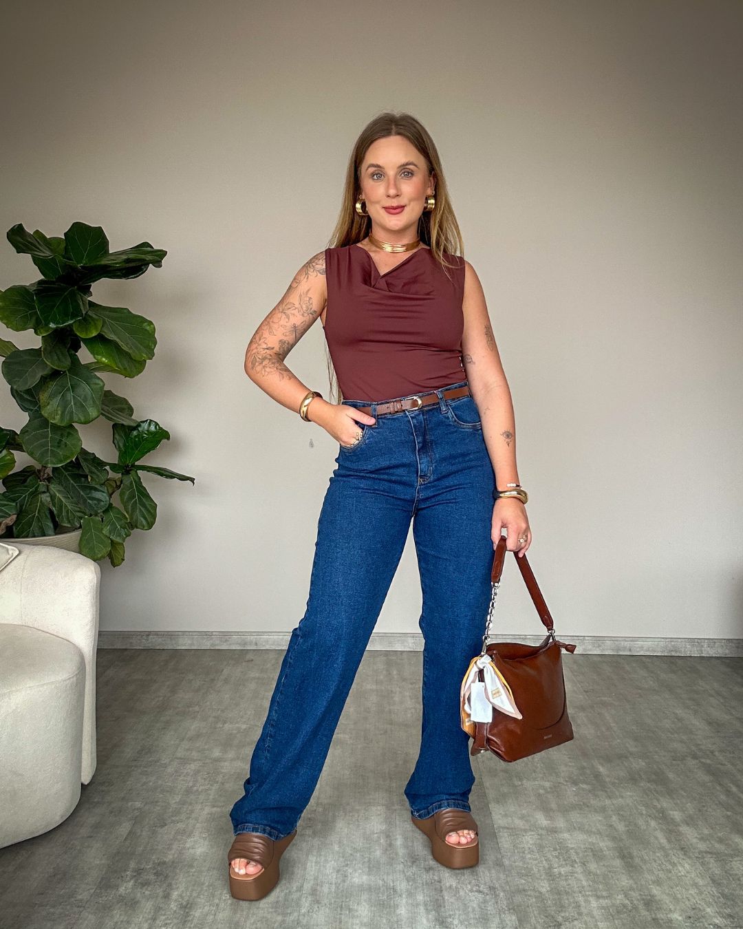 Blusa Regata em Poliamida Julia