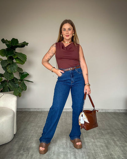 Blusa Regata em Poliamida Julia