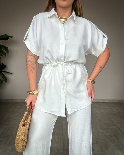 Conjunto Calça Pantalona e Camisa