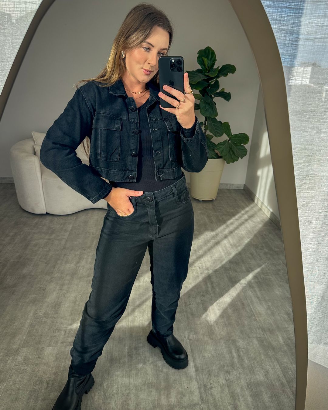 Jaqueta Cropped Estonada