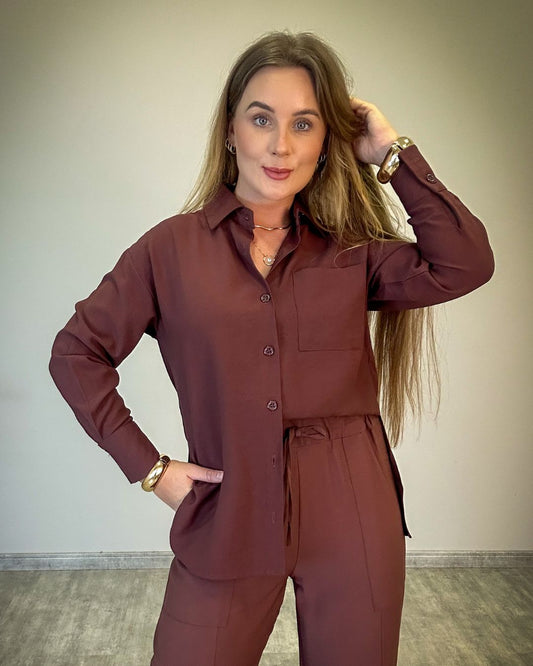 Camisa Elena Manga Longa