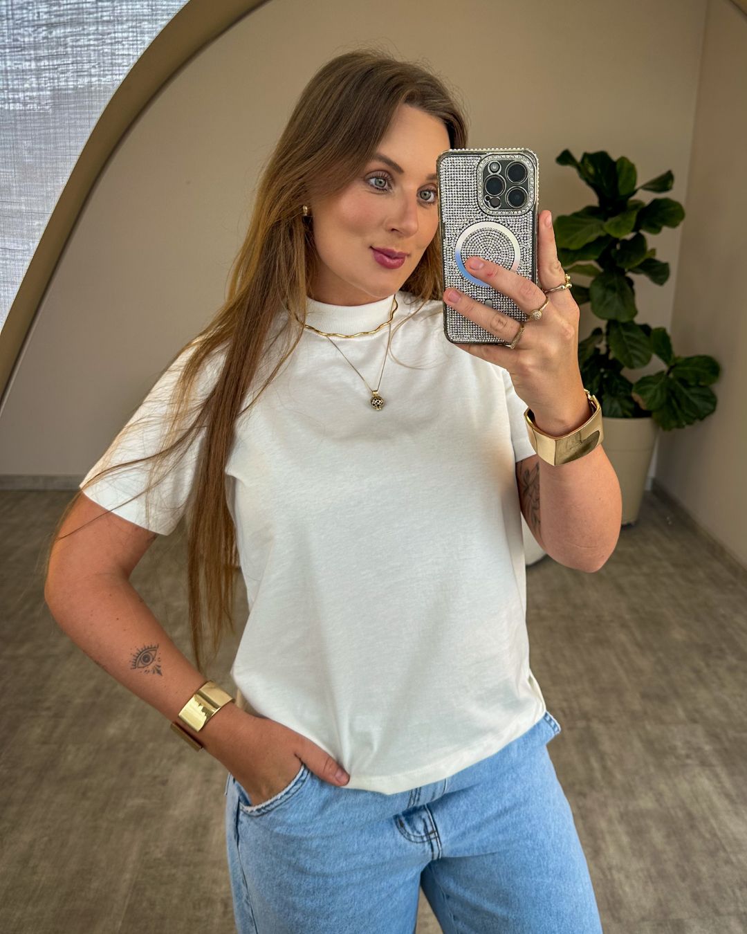 T-shirt Básica Golinha Alta