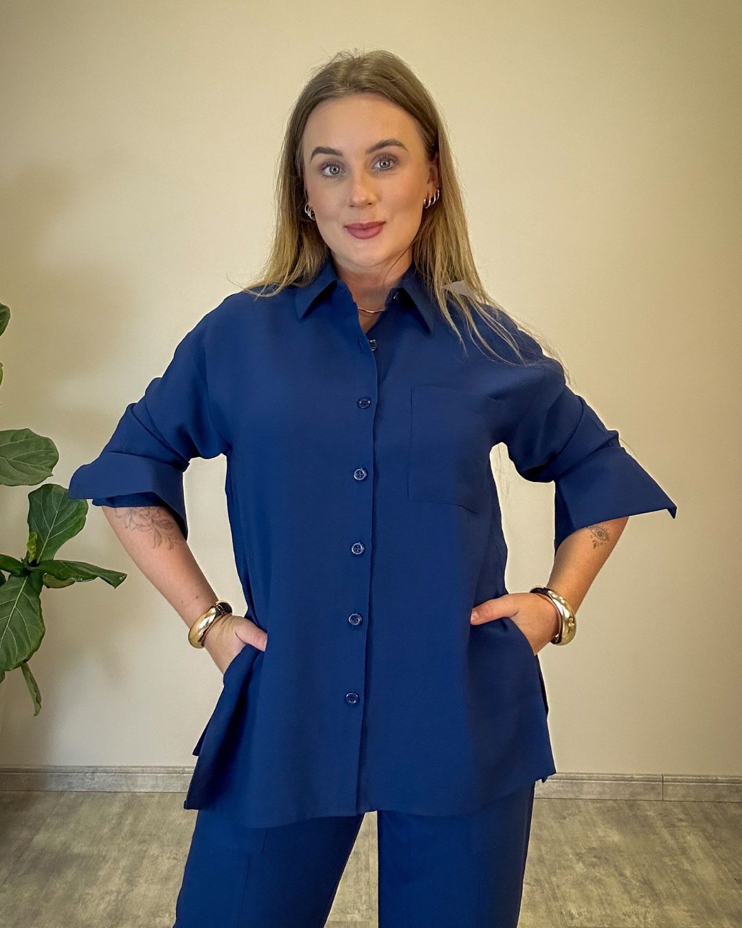 Camisa Elena Manga Longa