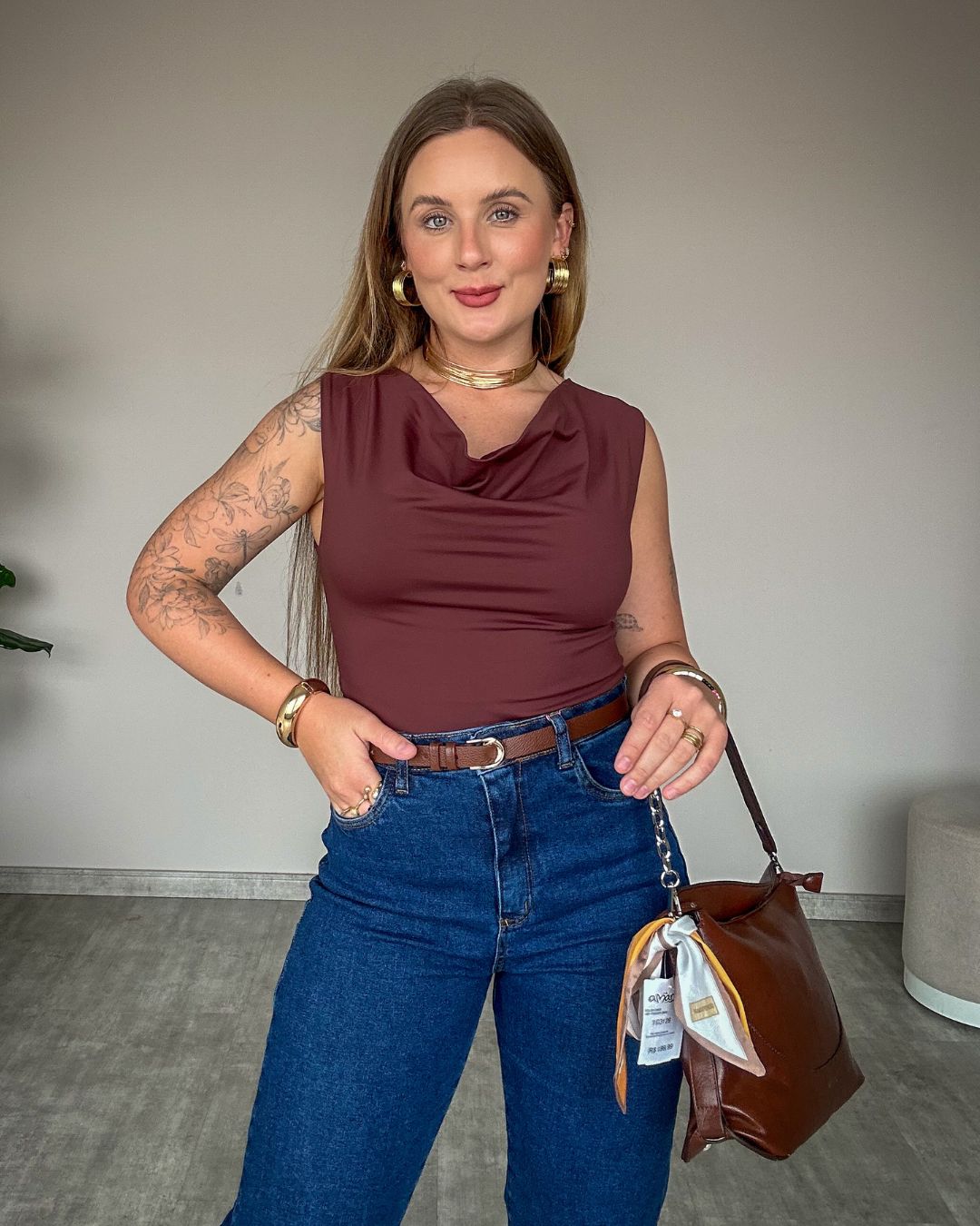 Blusa Regata em Poliamida Julia