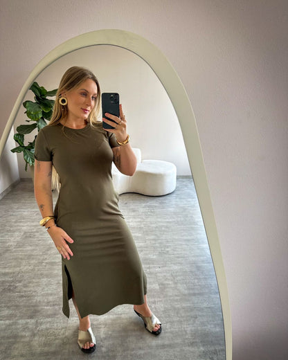 Vestido Moletinho com Manguinha