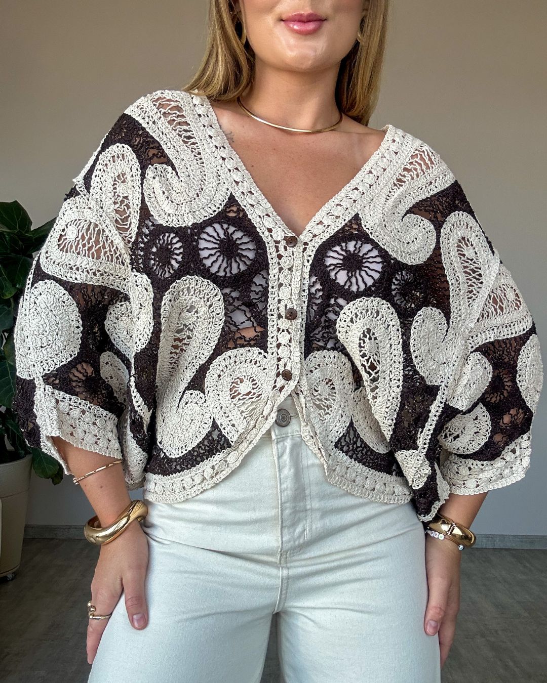 Kimono de Crochê Catarina