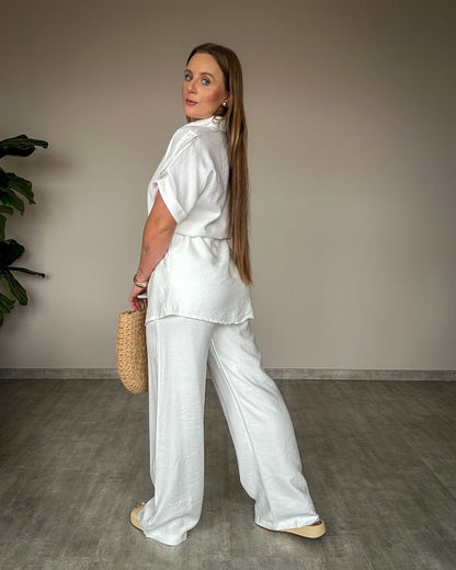 Conjunto Calça Pantalona e Camisa