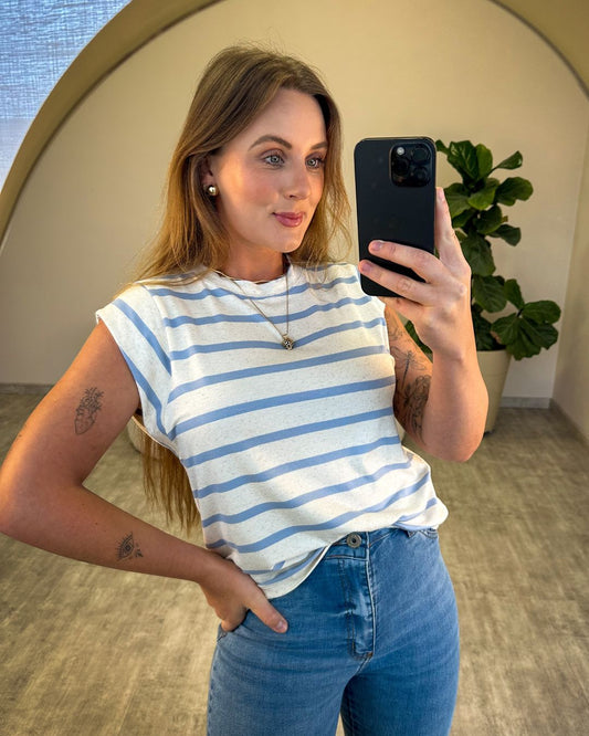 Blusa Muscle-tee Listrada