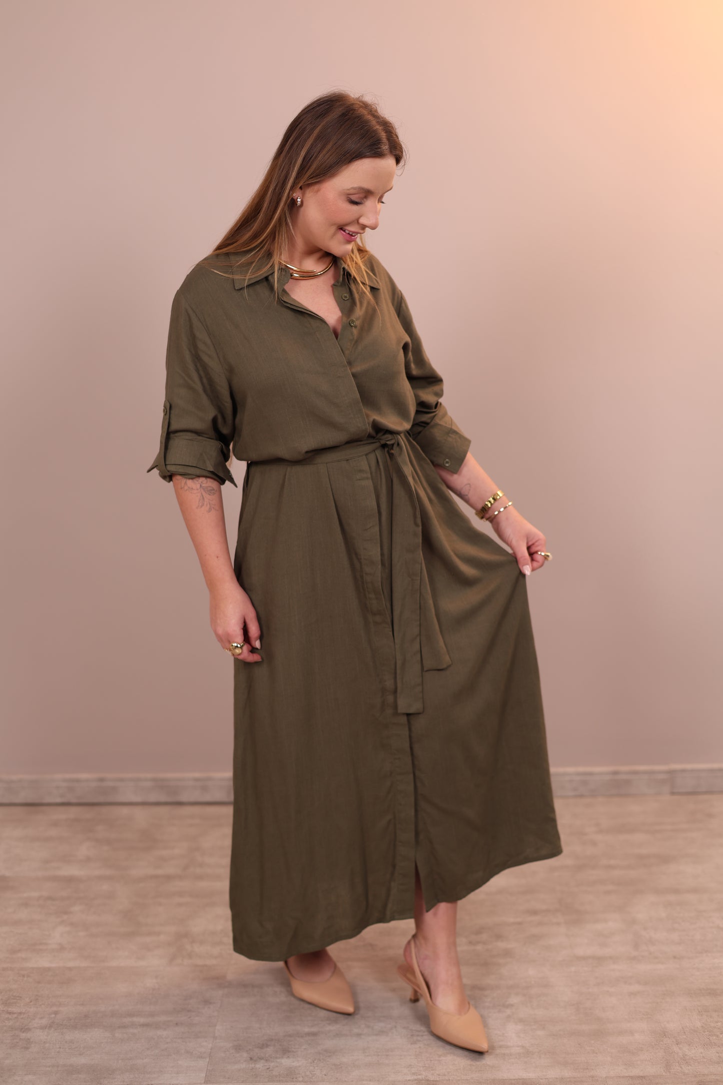 Vestido Chemise Longo