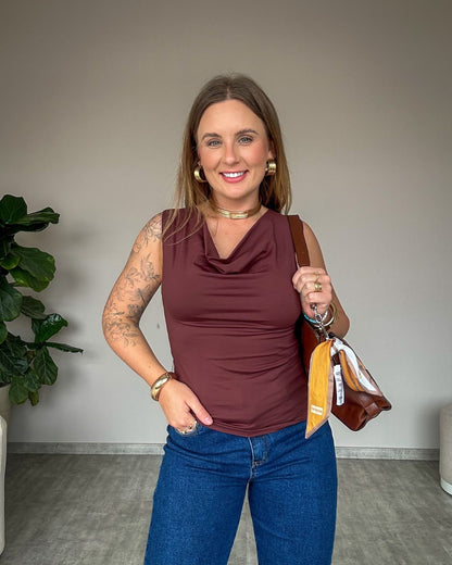 Blusa Regata em Poliamida Julia