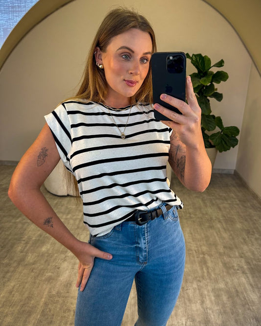 Blusa Muscle-tee Listrada