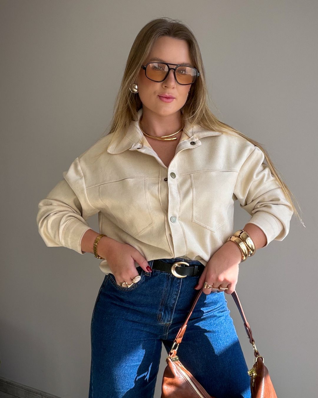 Camisa de Suede Beatriz