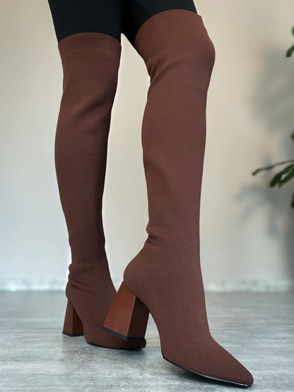 Bota Cano Longo de Lã