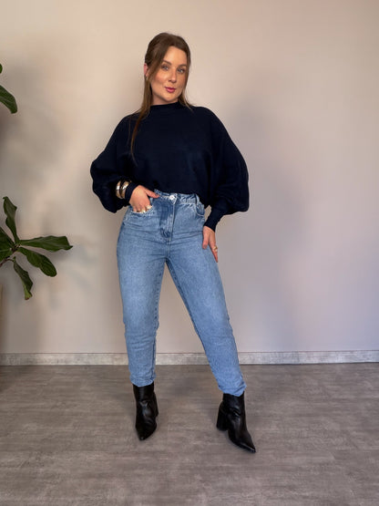 Calça Jeans Mom Vintage Light