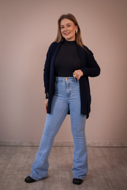 Calça Flare Lavagem Clara