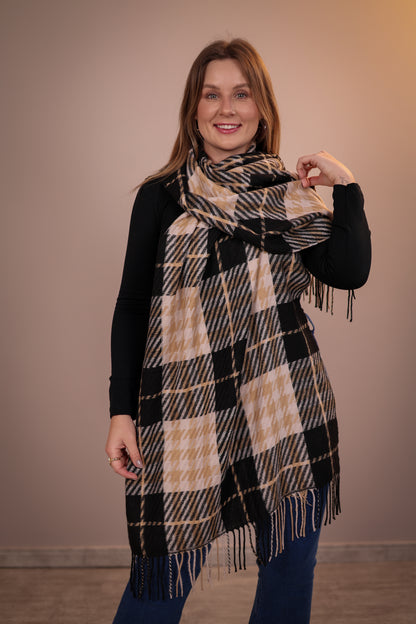 Pashmina Quadriculada Modelo 9