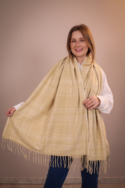 Pashmina Elegance Xadrez Modelo 10