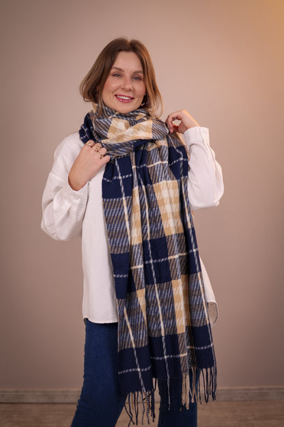 Pashmina Quadriculada Modelo 9