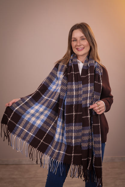Pashmina Quadriculada Modelo 9