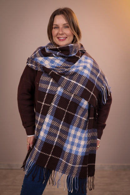 Pashmina Quadriculada Modelo 9