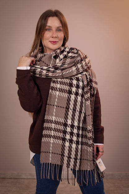 Pashmina Quadriculada Modelo 9