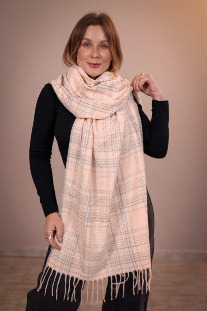 Pashmina Elegance Xadrez Modelo 10