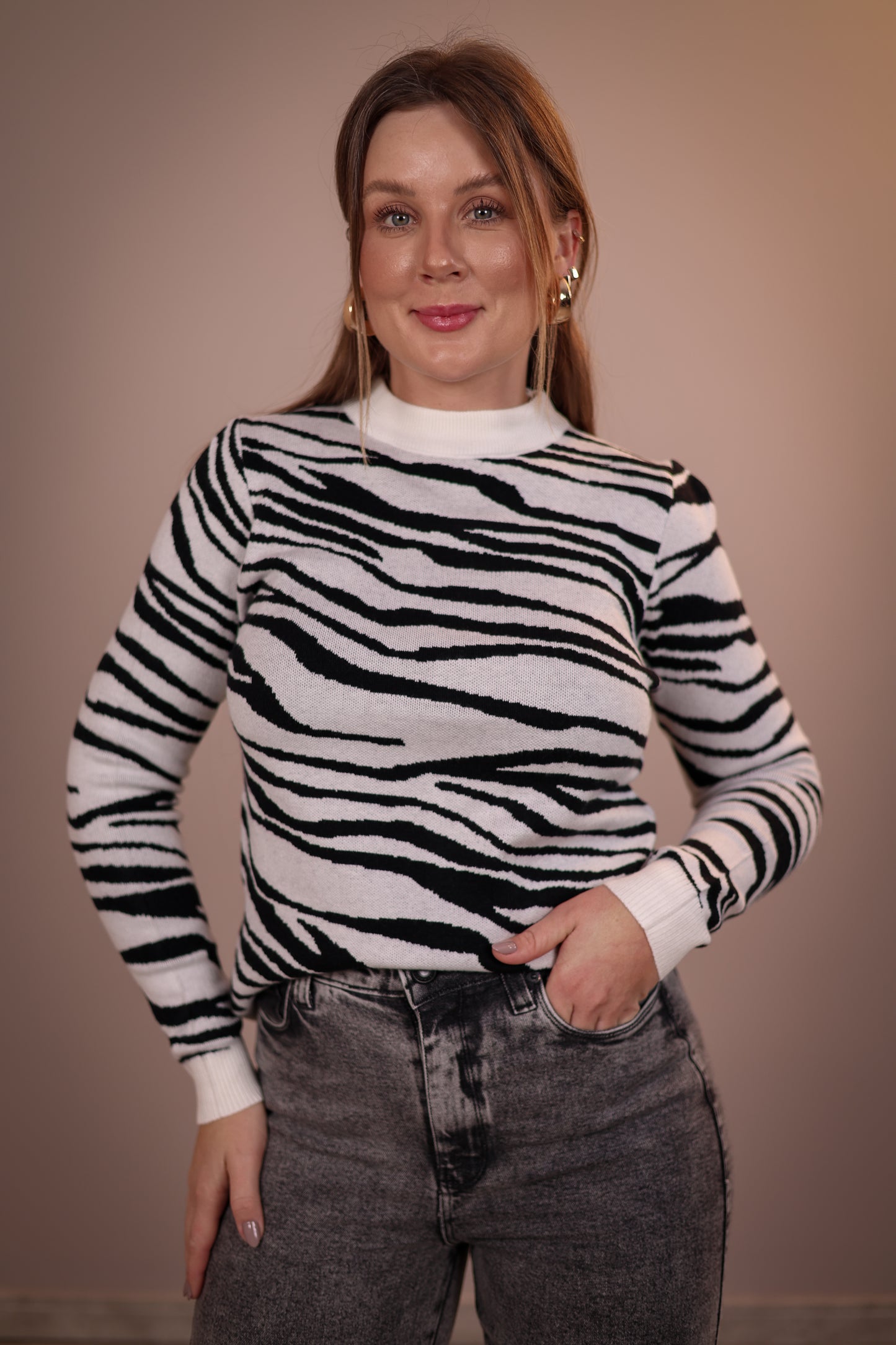 Blusa Modal Estampado Zebra