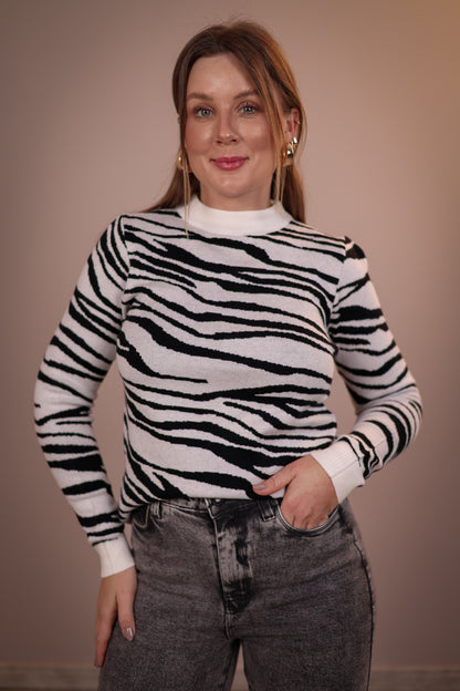 Blusa Modal Estampado Zebra