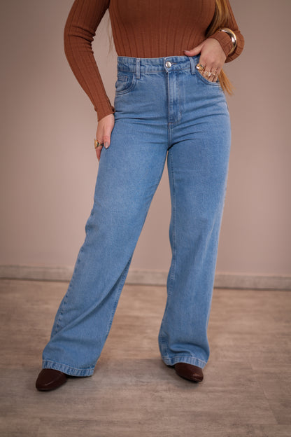 Calça Jeans Wide Leg Clara Ouzz