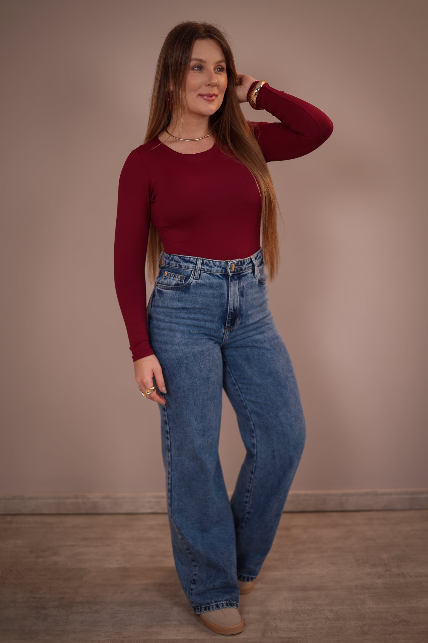 Calça Jeans Wide Leg Teezz