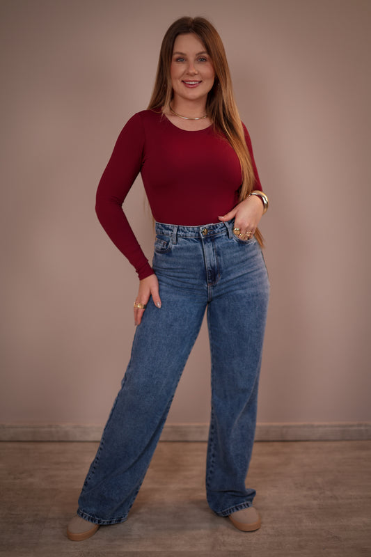 Calça Jeans Wide Leg Teezz