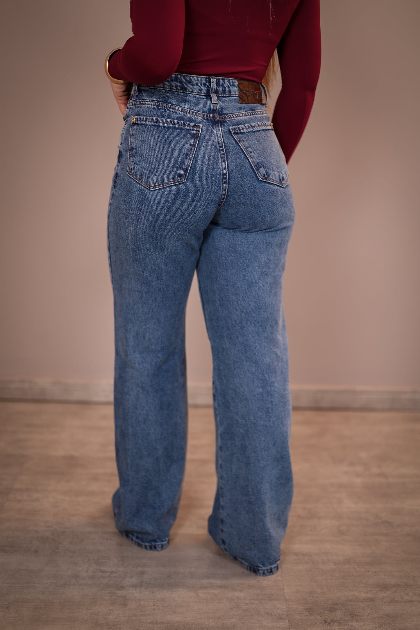 Calça Jeans Wide Leg Teezz