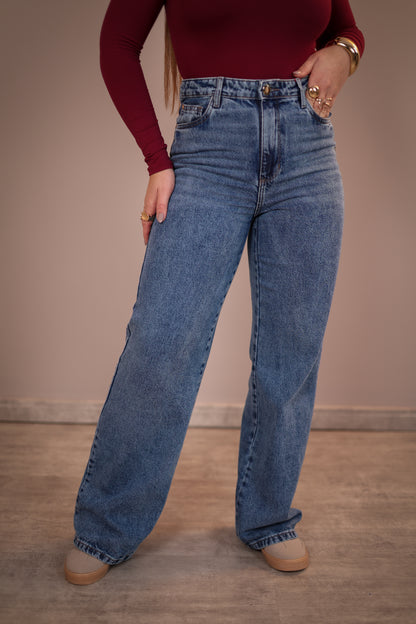 Calça Jeans Wide Leg Teezz