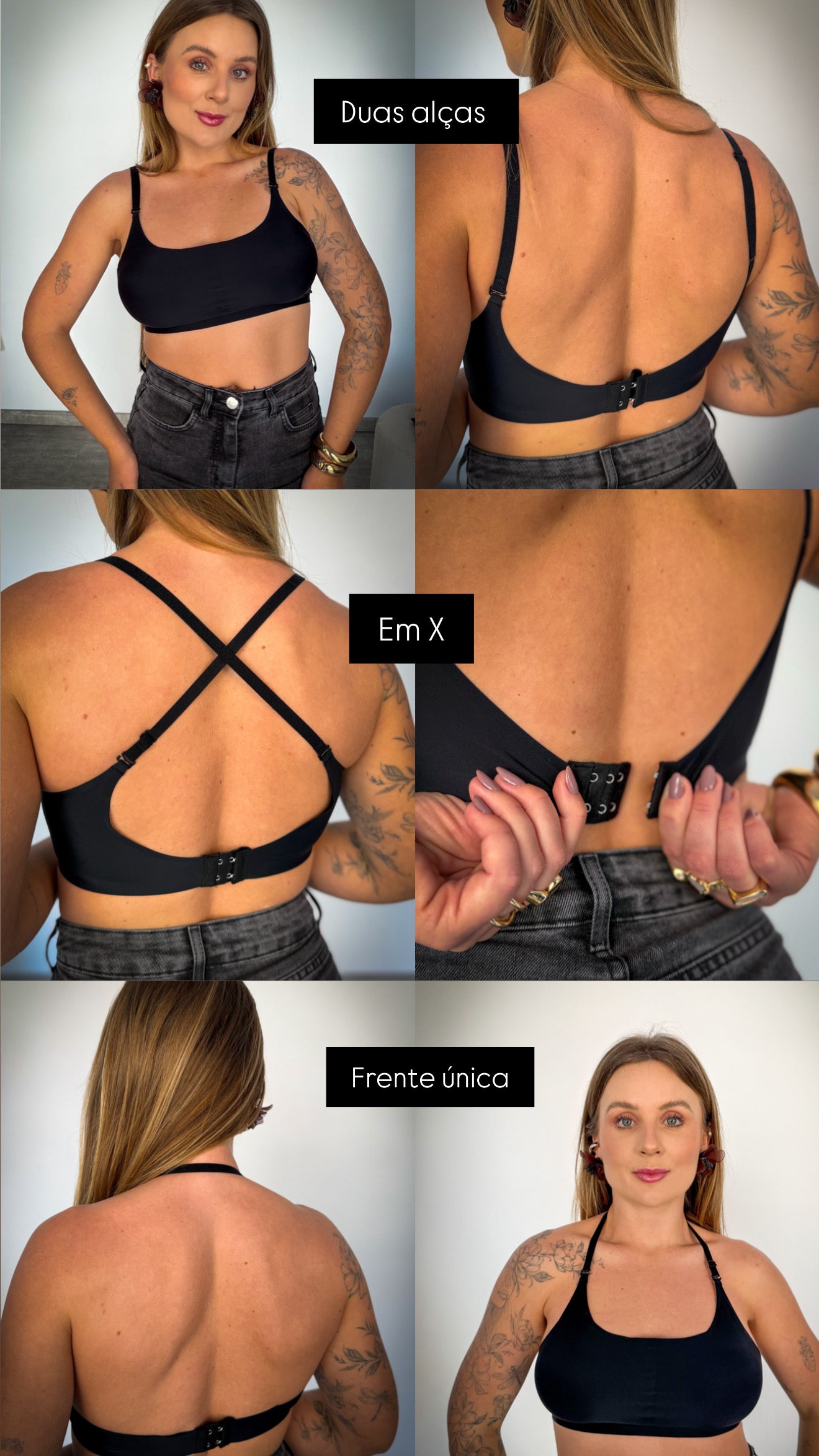 Top de Poliamida com Alças Removíveis e Bojo