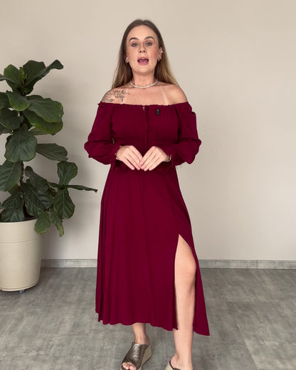 Vestido Ciganinha Manga Longa